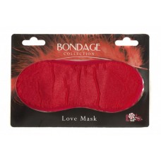 Сатиновая маска на глаза Love Mask (красный)