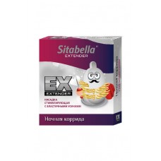 Насадка-презерватив для дополнительной стимуляции с эластичными усиками Sitabella Extender «Ночная коррида»